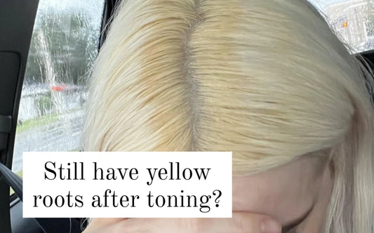 Yellow roots won't tone after bleaching? Here's why & how to fix them