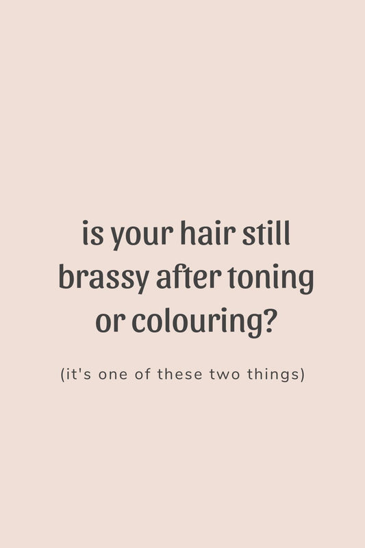 Hair still brassy after toning or colouring? This is why