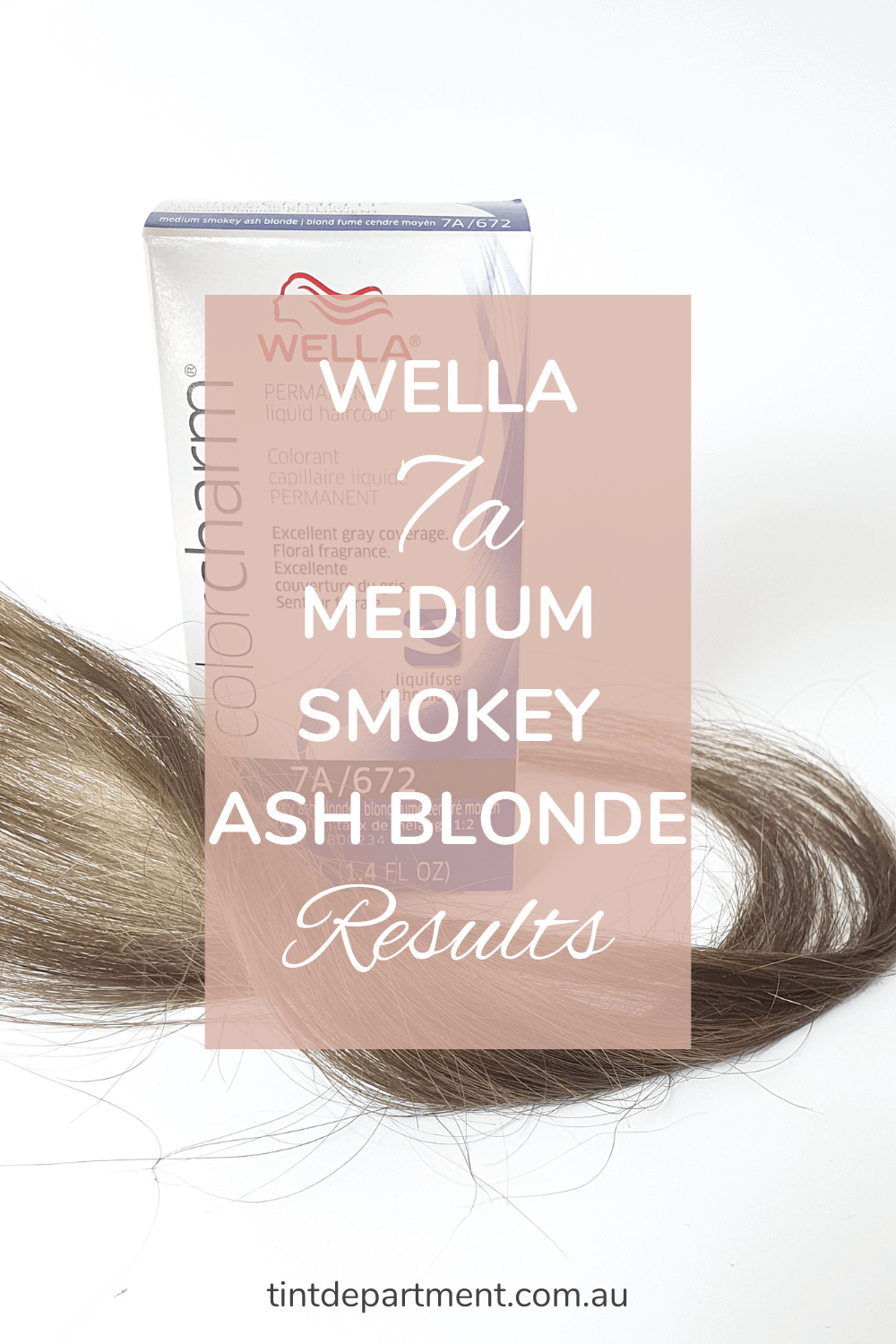 Wella 7A Medium Smokey Ash Blonde Results