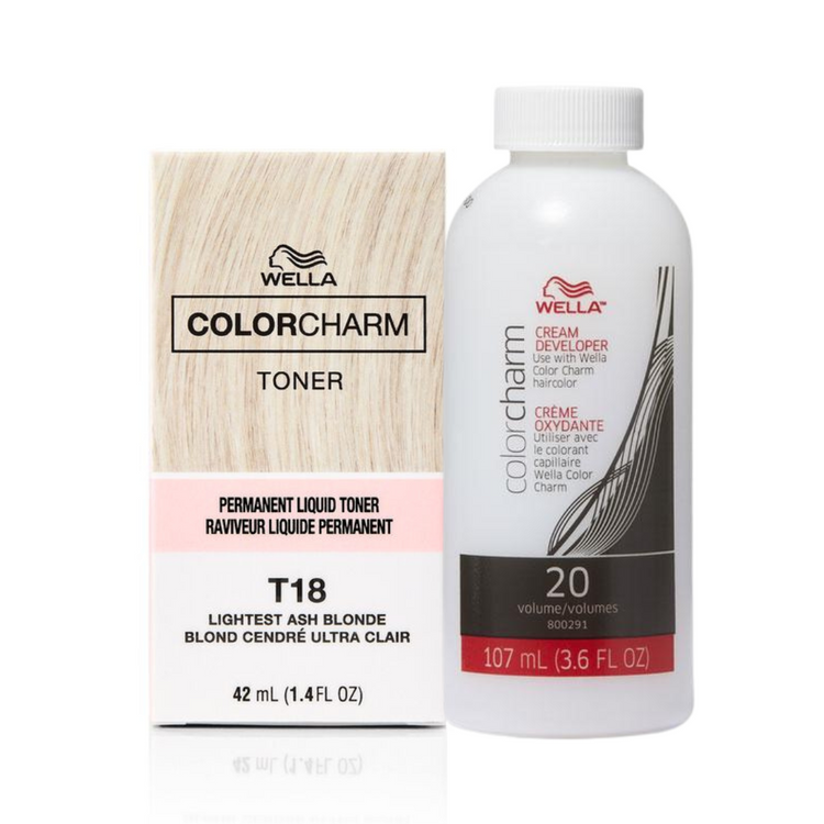Wella Color Charm T18 Lightest Ash Blonde Hair Toner Tint Department Wella Color Charm T18 Lightest Ash Blonde Hair Toner Tint Department