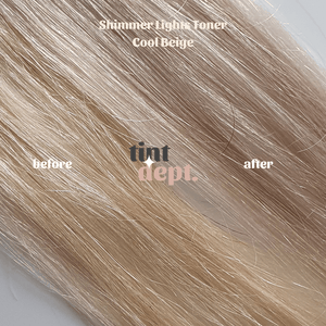 Before and After - Shimmer Lights Permanent Cream Toner - Cool Beige - Tint Department Australia