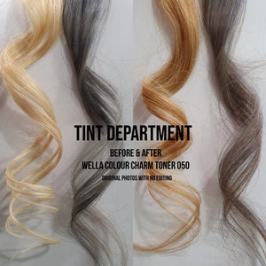 Before and After - Wella Colour Charm Toner - 050 Cooling Violet - Tint Department Australia
