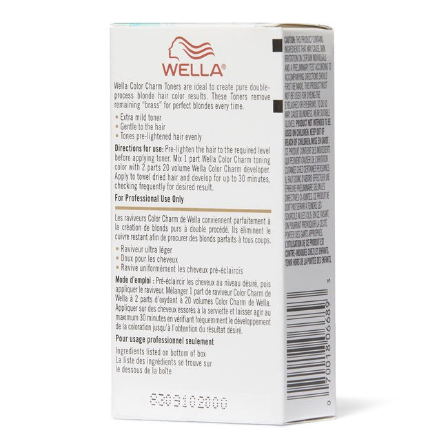 Wella Colour Charm Toner - T27 Medium Beige Blonde Instructions - Tint Department Australia