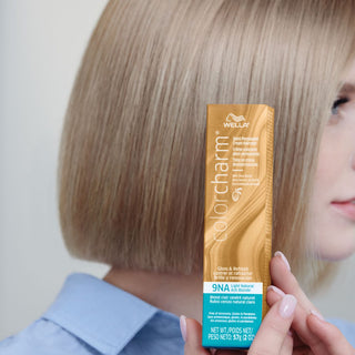 Wella Colour Charm Demi Permament 9NA Light Natural Ash Blonde Results Australia