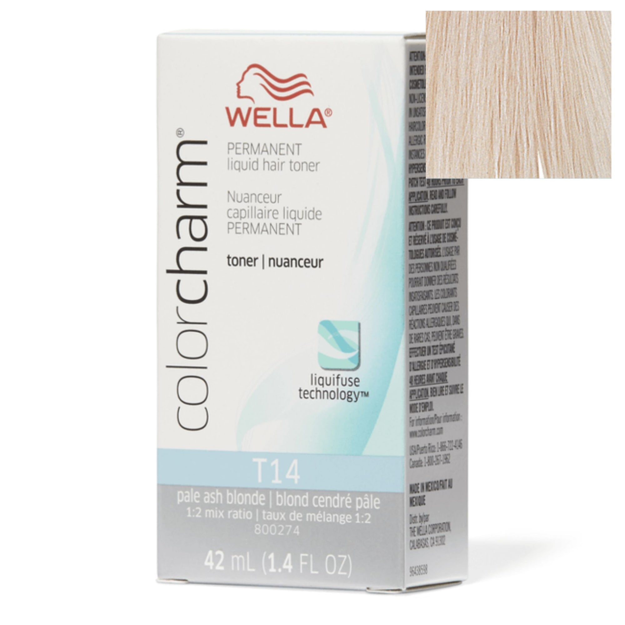 Wella Colour Charm T14 Pale Ash Blonde Toner Australia