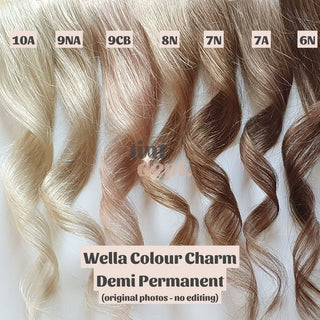Wella Colour Charm Demi Permanent Colour Light Swatches