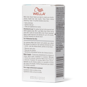Wella Colour Charm Toner - T10 Pale Blonde Instructions - Tint Department Australia