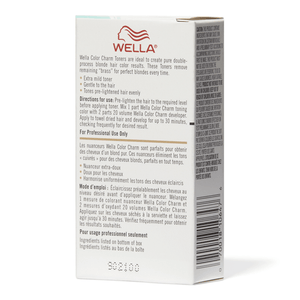 Wella Colour Charm Toner - T11 Lightest Beige Blonde Instructions - Tint Department Australia