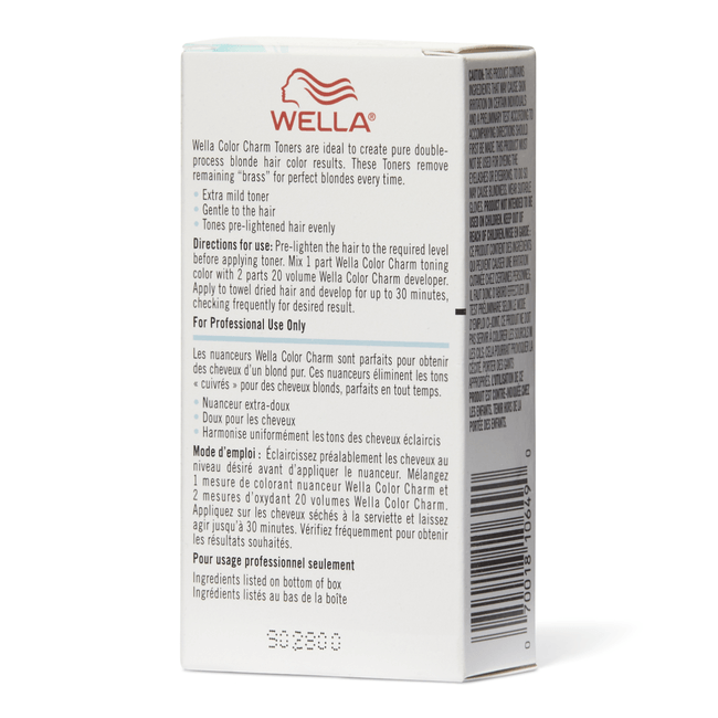 Wella Colour Charm Toner - T14 Pale Ash Blonde Instructions - Tint Department Australia