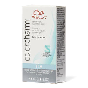 Wella Colour Charm Toner - T18 Lightest Ash Blonde - Tint Department Australia