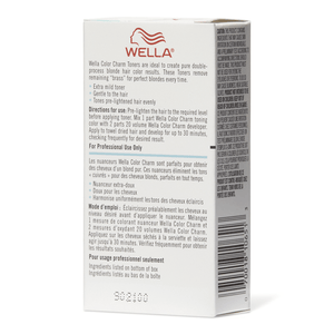Wella Colour Charm Toner - T18 Lightest Ash Blonde Instructions - Tint Department Australia