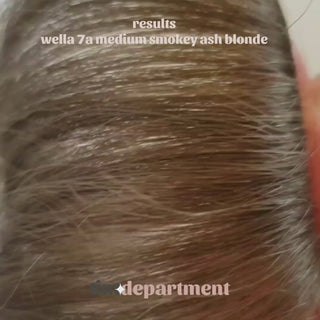Wella Colour Charm Permanent Colour 7A Medium Smokey Ash Blonde Swatch Tint Department